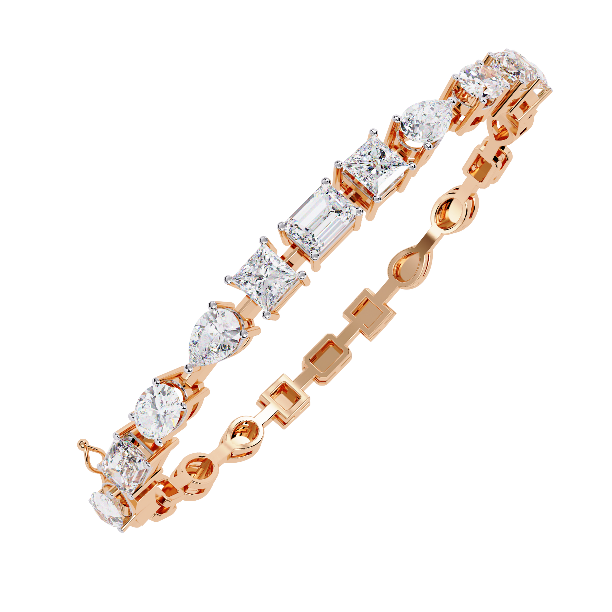 Elegant Diamond Gold Bracelet with Lab-Grown Diamonds | Kalptaru Gems