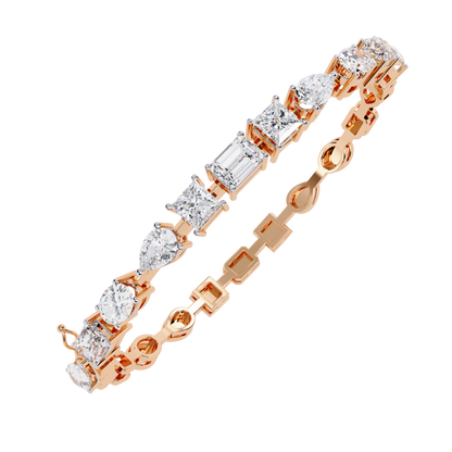 Elegant Diamond Gold Bracelet with Lab-Grown Diamonds | Kalptaru Gems