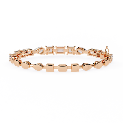 Elegant Diamond Gold Bracelet with Lab-Grown Diamonds | Kalptaru Gems