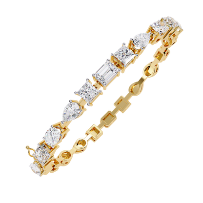 Elegant Diamond Gold Bracelet with Lab-Grown Diamonds | Kalptaru Gems
