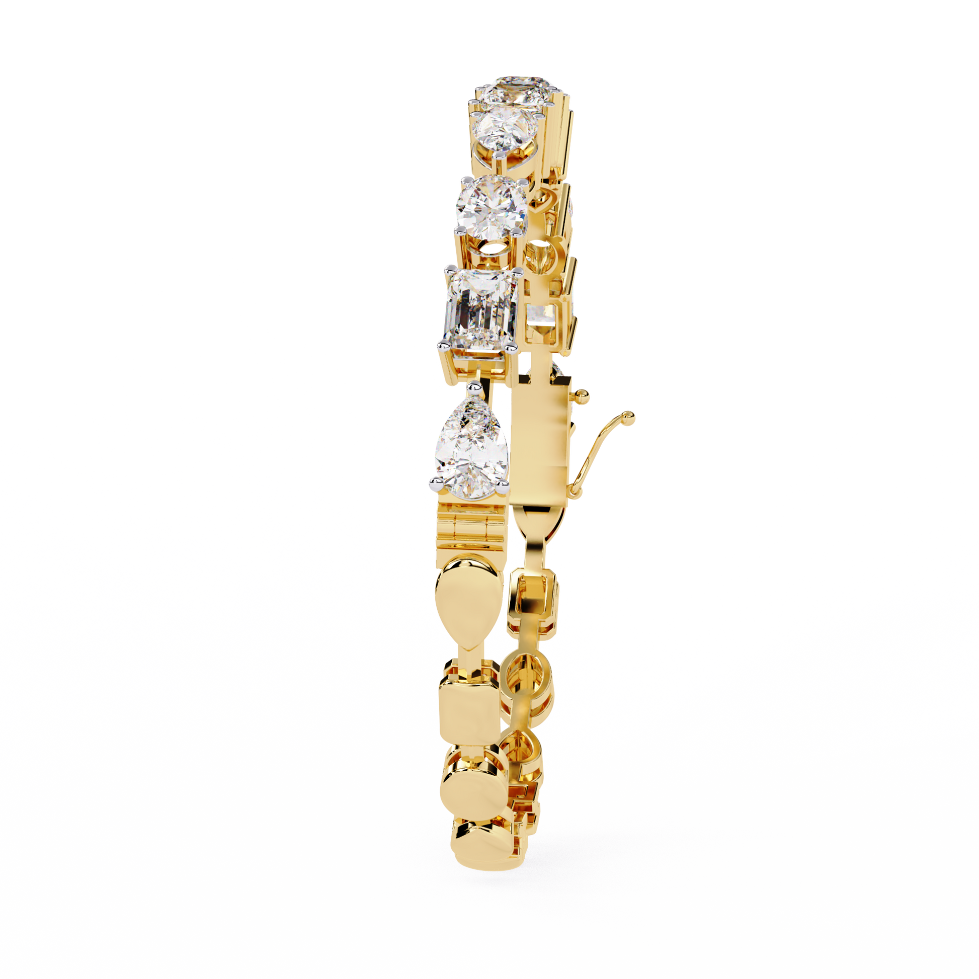 Elegant Diamond Gold Bracelet with Lab-Grown Diamonds | Kalptaru Gems