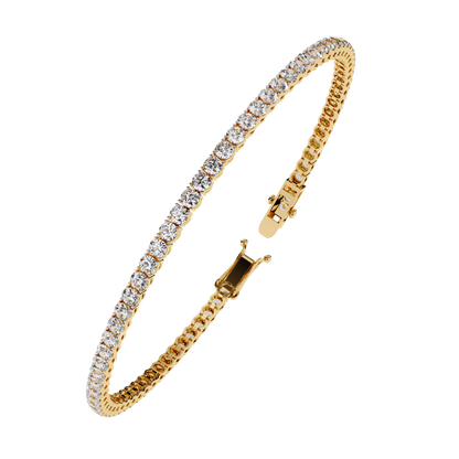 Luxury Gold Diamond Tennis Bracelet | Kalptaru Gems