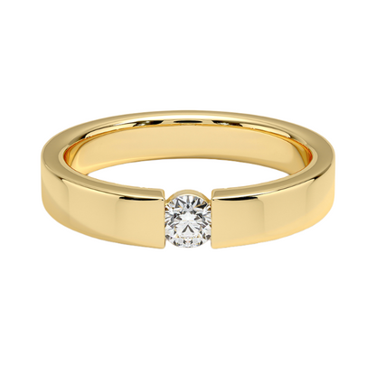 4mm Silas Tension Style Diamond Wedding Ring | Kalptarugems