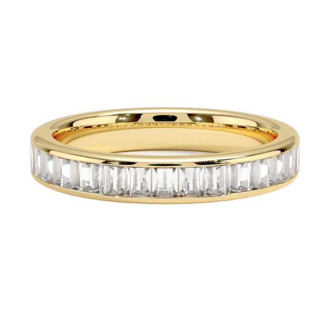 1 CT Channel Set Baguette Diamond Ring | Kalptarugems