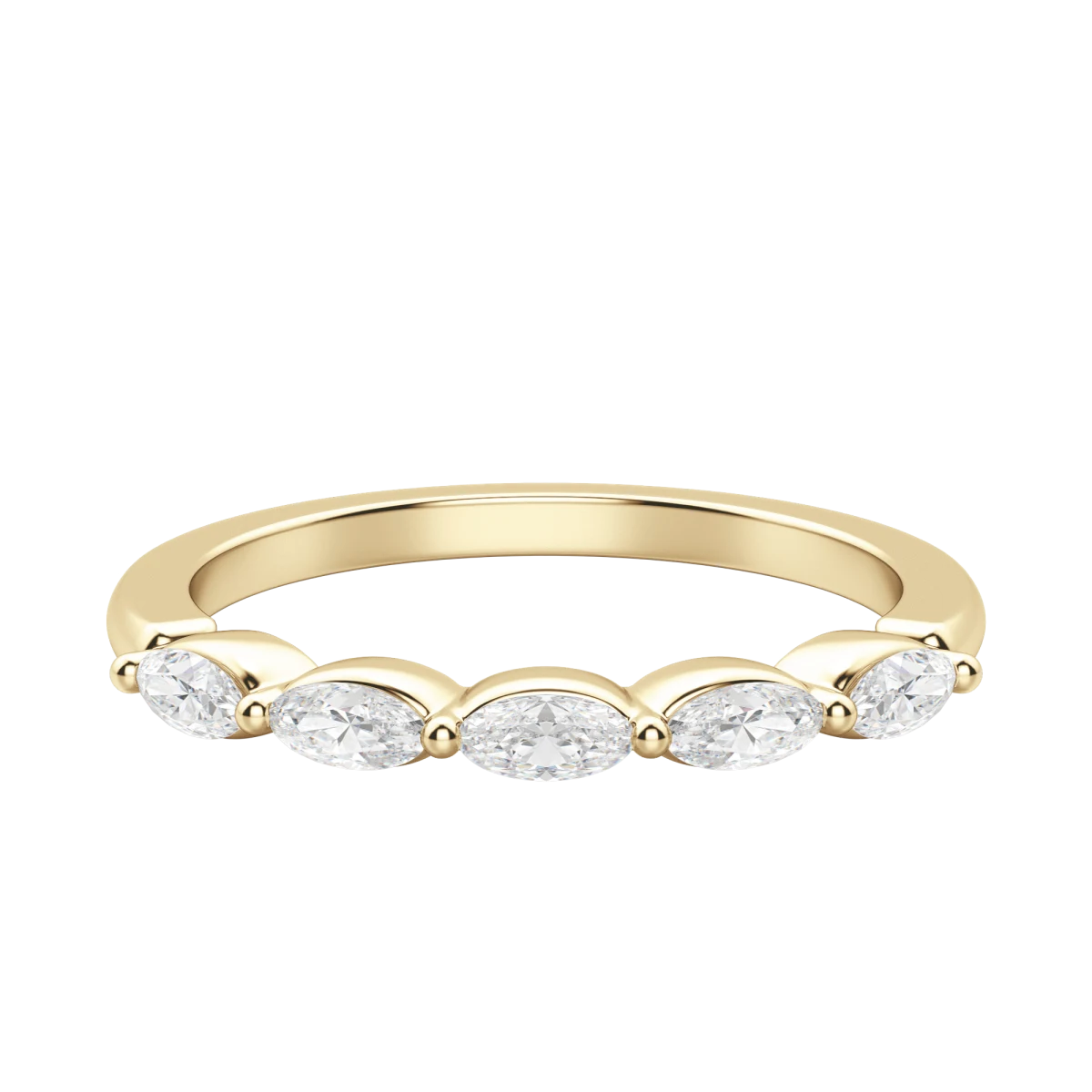 Five Stone Oval Anniversary Band