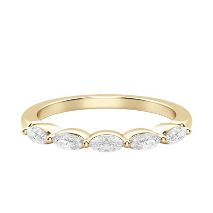 Five Stone Oval Anniversary Band