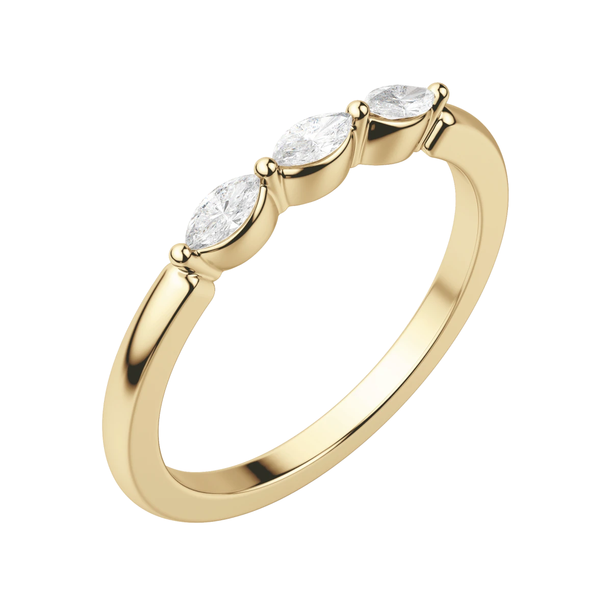 Three Stone Marquise Anniversary Band