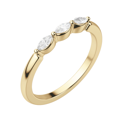 Three Stone Marquise Anniversary Band