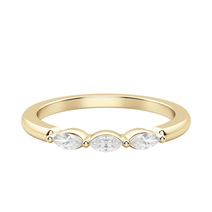 Three Stone Marquise Anniversary Band