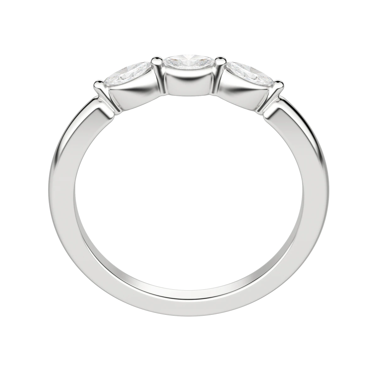 Three Stone Marquise Anniversary Band