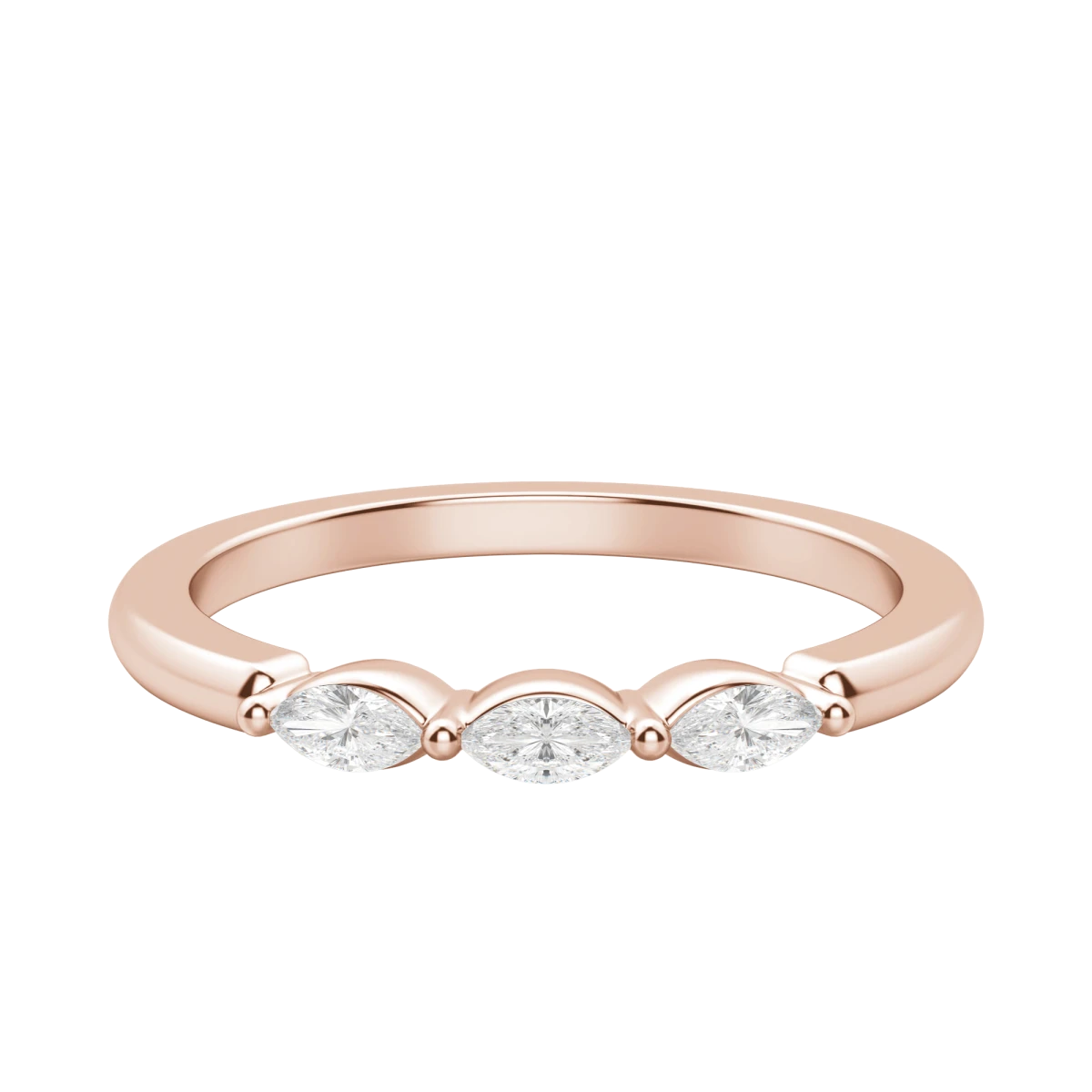 Three Stone Marquise Anniversary Band