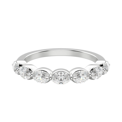 Seven Stone Oval Cut Anniversary Band