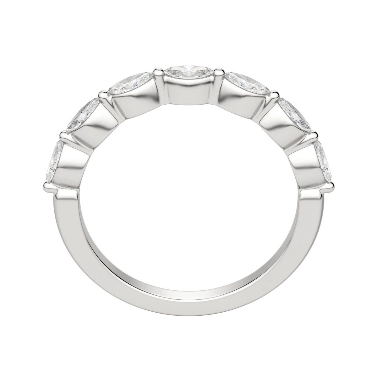 Seven Stone Marquise Cut Anniversary Band