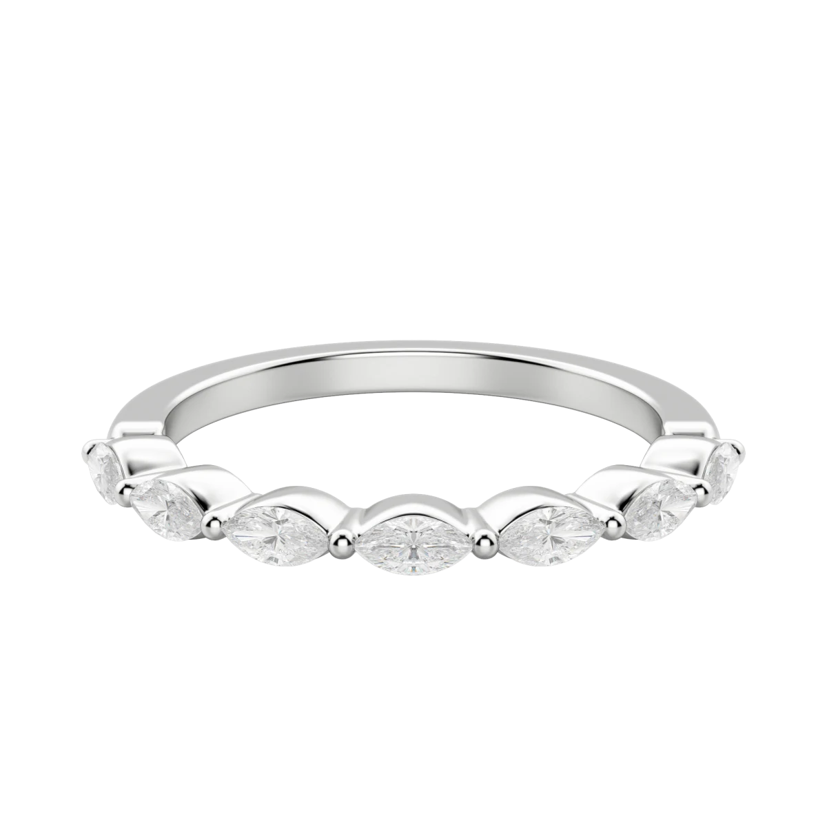 Seven Stone Marquise Cut Anniversary Band