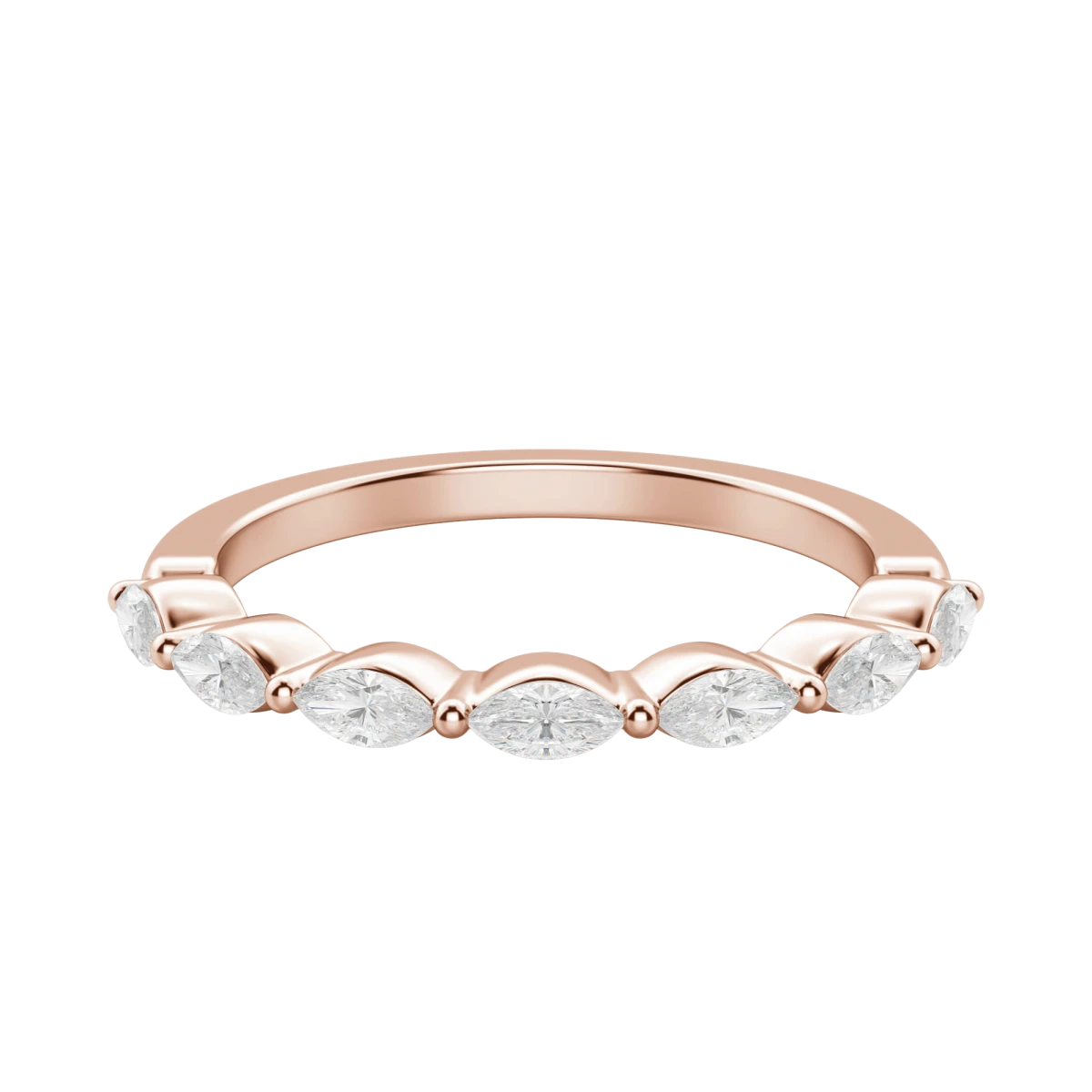 Seven Stone Marquise Cut Anniversary Band