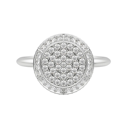 Round Cut Lab Grown Diamond Pave Ring