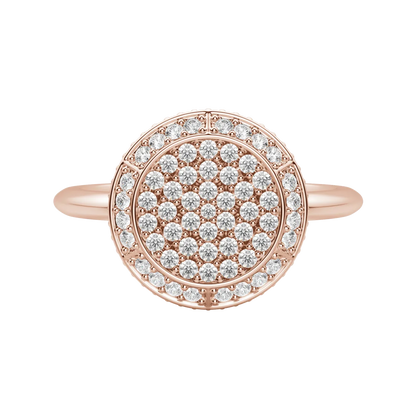 Round Cut Lab Grown Diamond Pave Ring