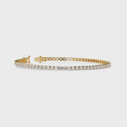 Luxury Gold Diamond Tennis Bracelet | Kalptaru Gems